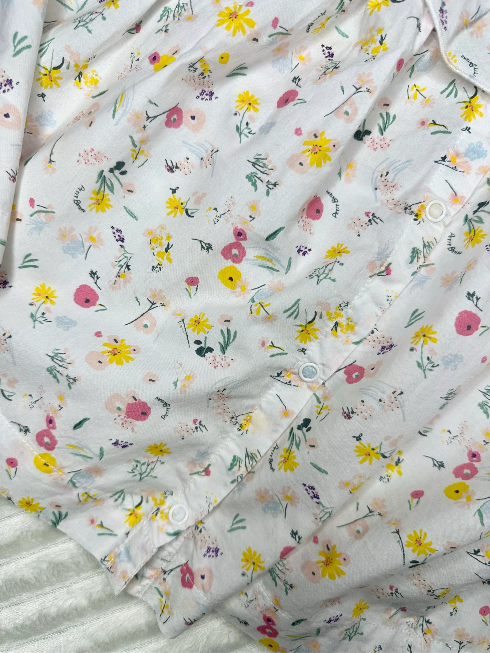 Bloemenjurk Petit Bateau korte mouwen 18 maanden – photo 9